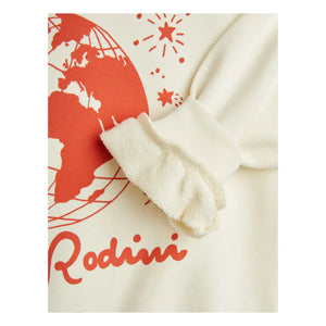Mini Rodini - Mini Rodini Society organik pamuklu sweatshirt | Ecru