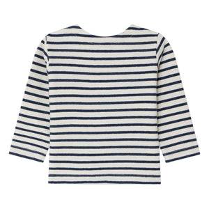 Bonpoint - Organik pamuk swirl T-shirt | Indigo mavi