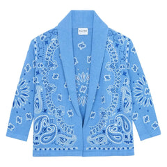 Kujten - Cardigan Cody Bandana Bico Kaşmir | Açık mavi