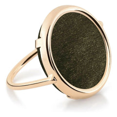 Ginette NY - Disk halka | Altın Obsidyen