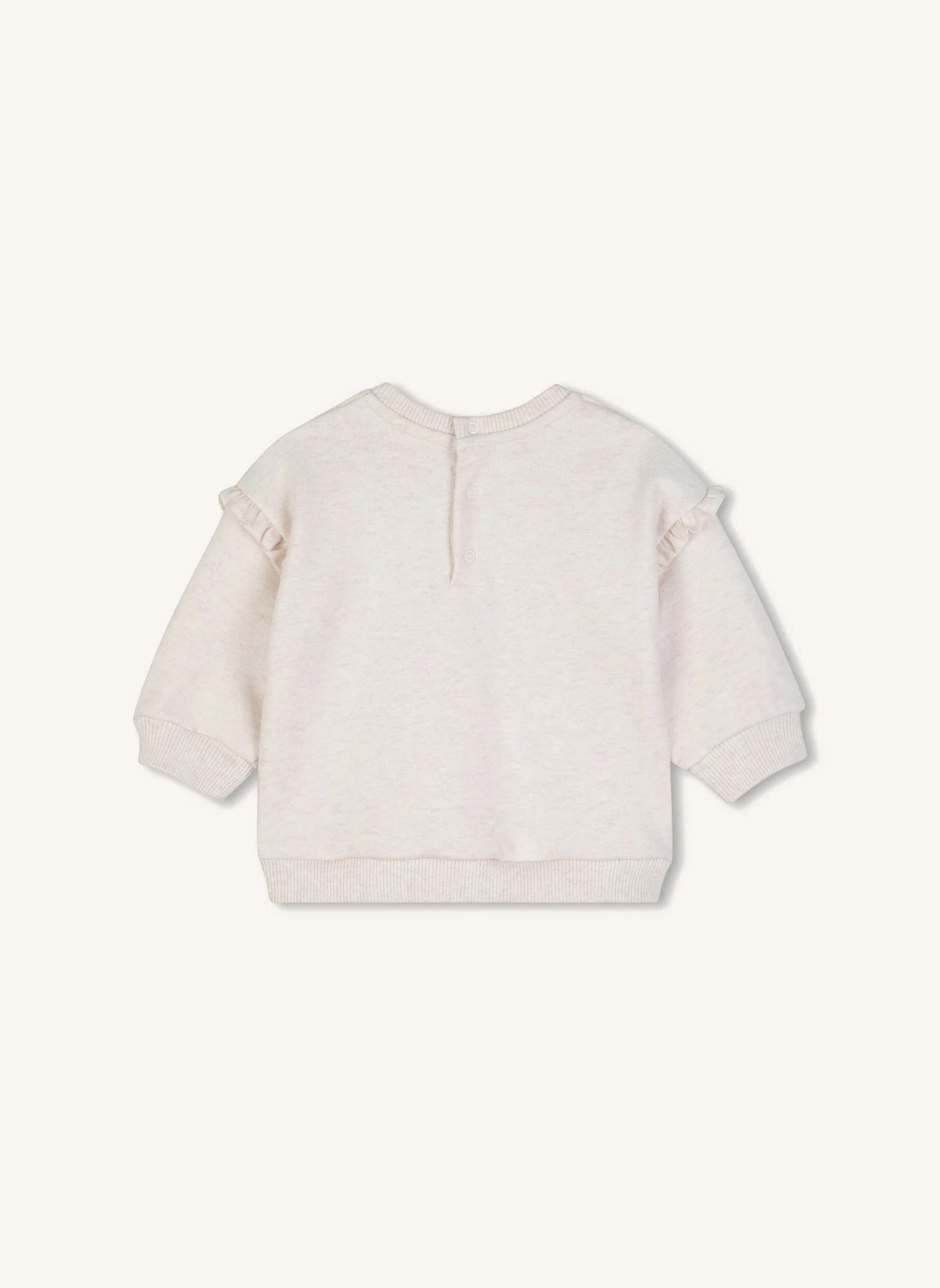 Chloé - Eskitilmiş Çiçekler Organik Pamuk Sweatshirt | Ekru