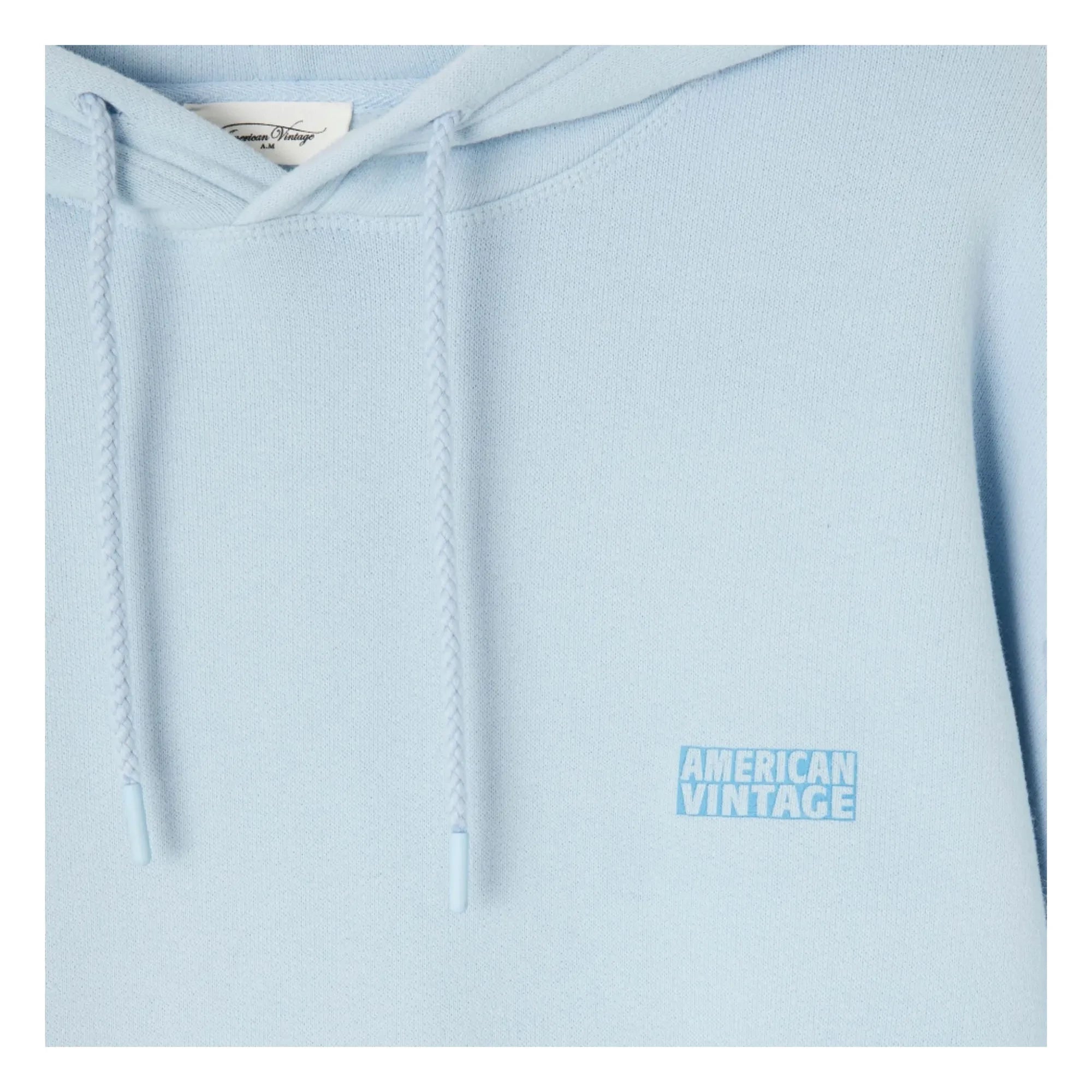 American Vintage - Izubird Kapüşonlu Sweatshirt | Açık Mavi