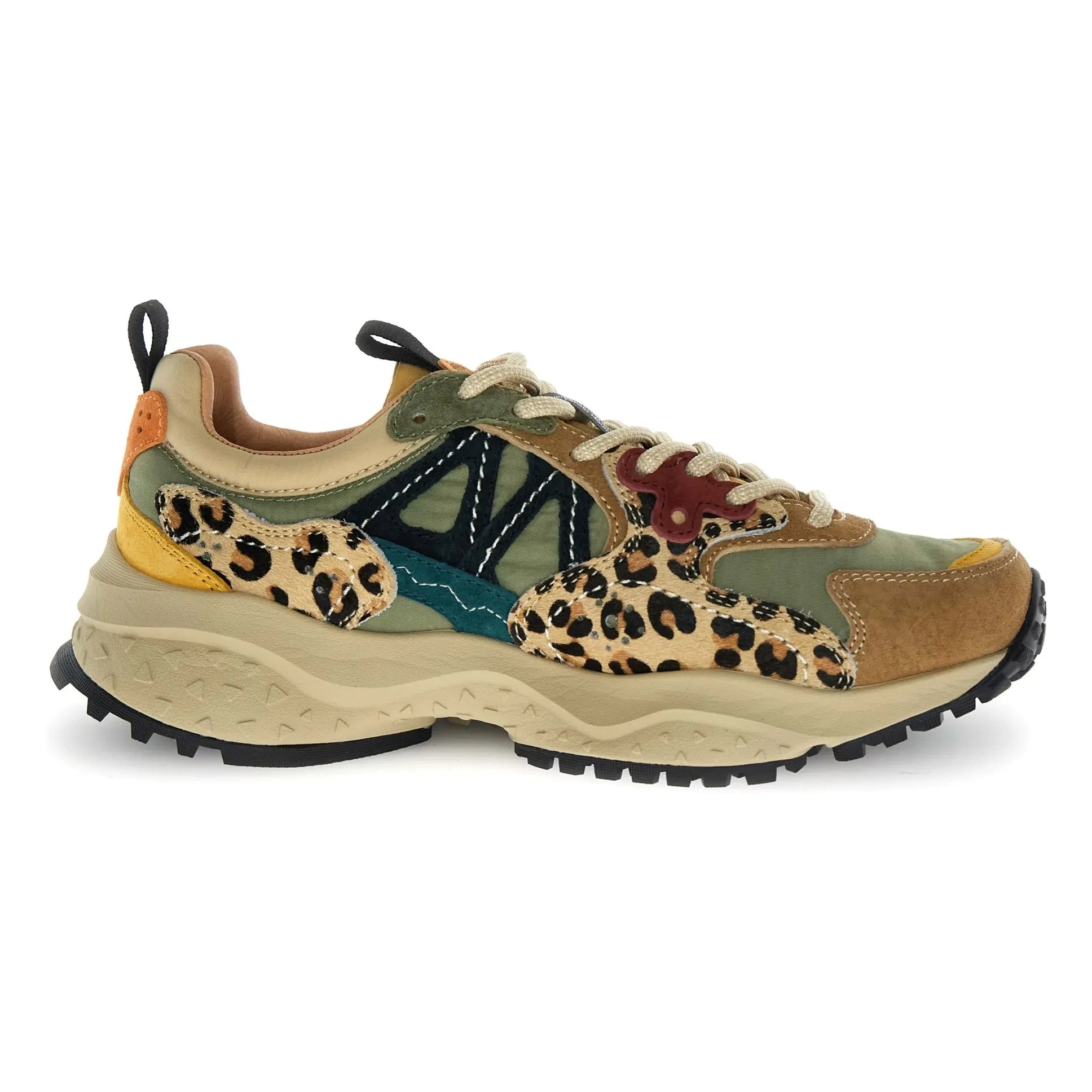 Flower Mountain - Solin Süet ve Naylon sneakers | Kahverengi