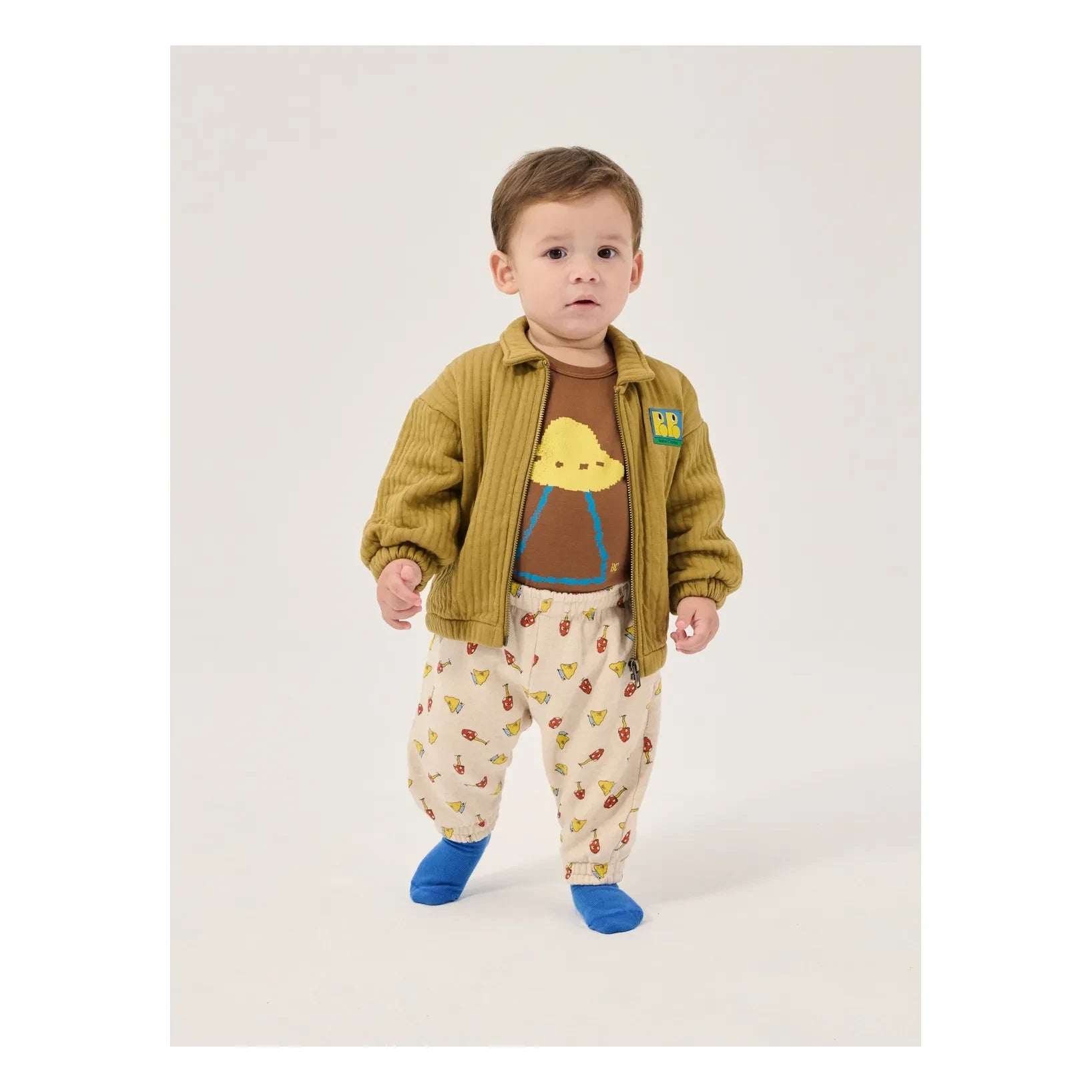 Bobo Choses - Organik pamuklu çıtçıtlı body | Kahverengi