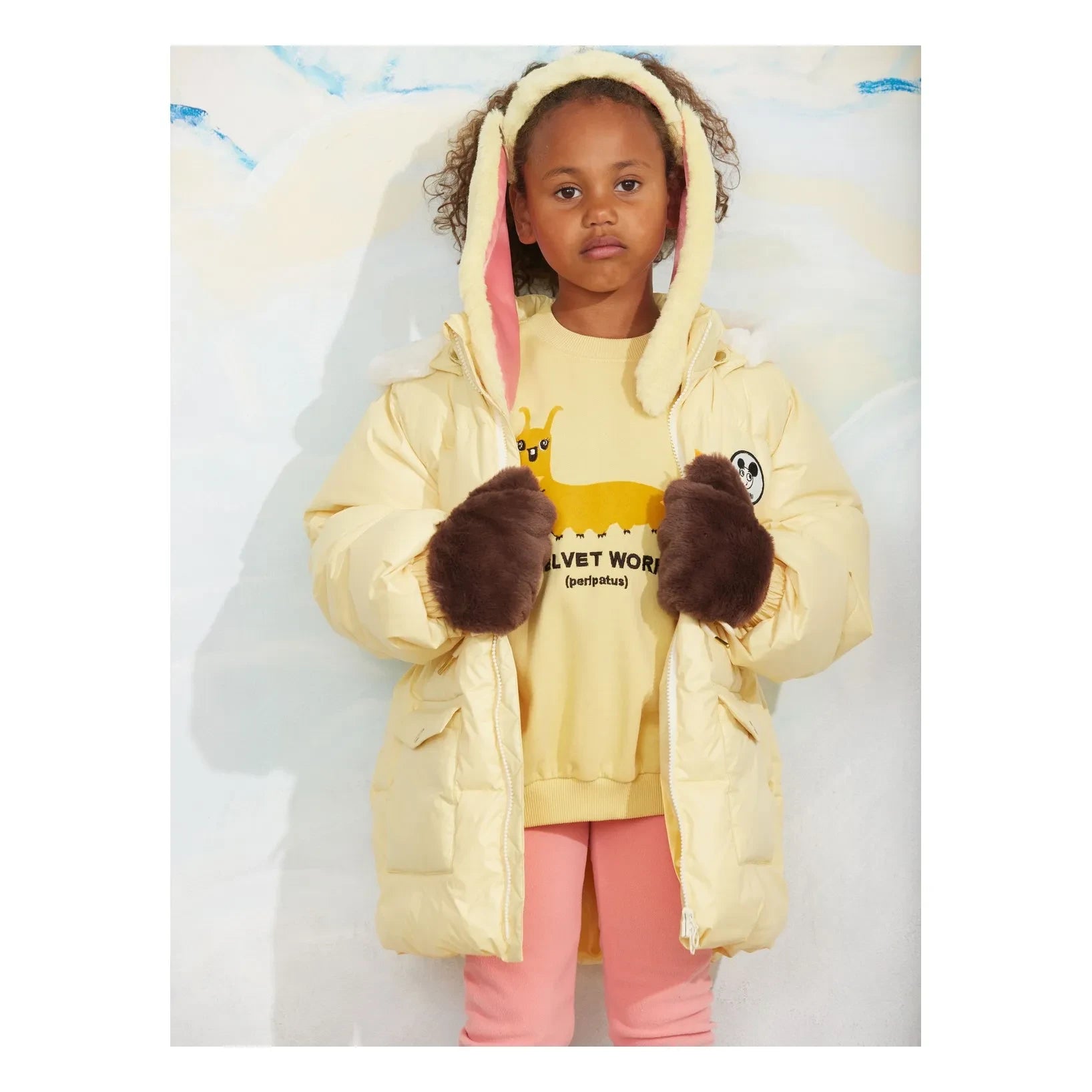 Mini Rodini - Organik Pamuklu Slug Sweat | Sarı