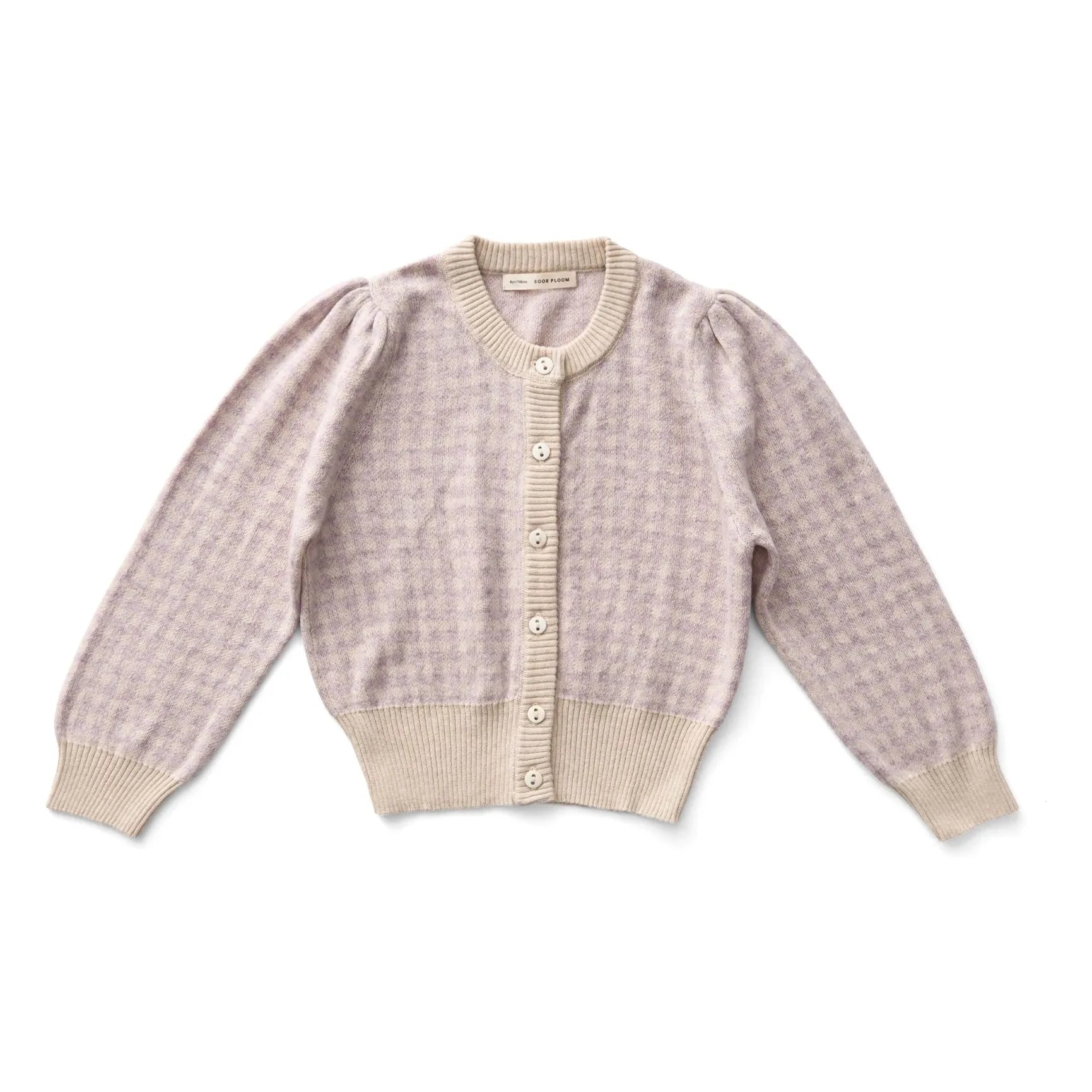 Soor Ploom - Pötikare Pembe Organik Pamuklu Hırka | Lila