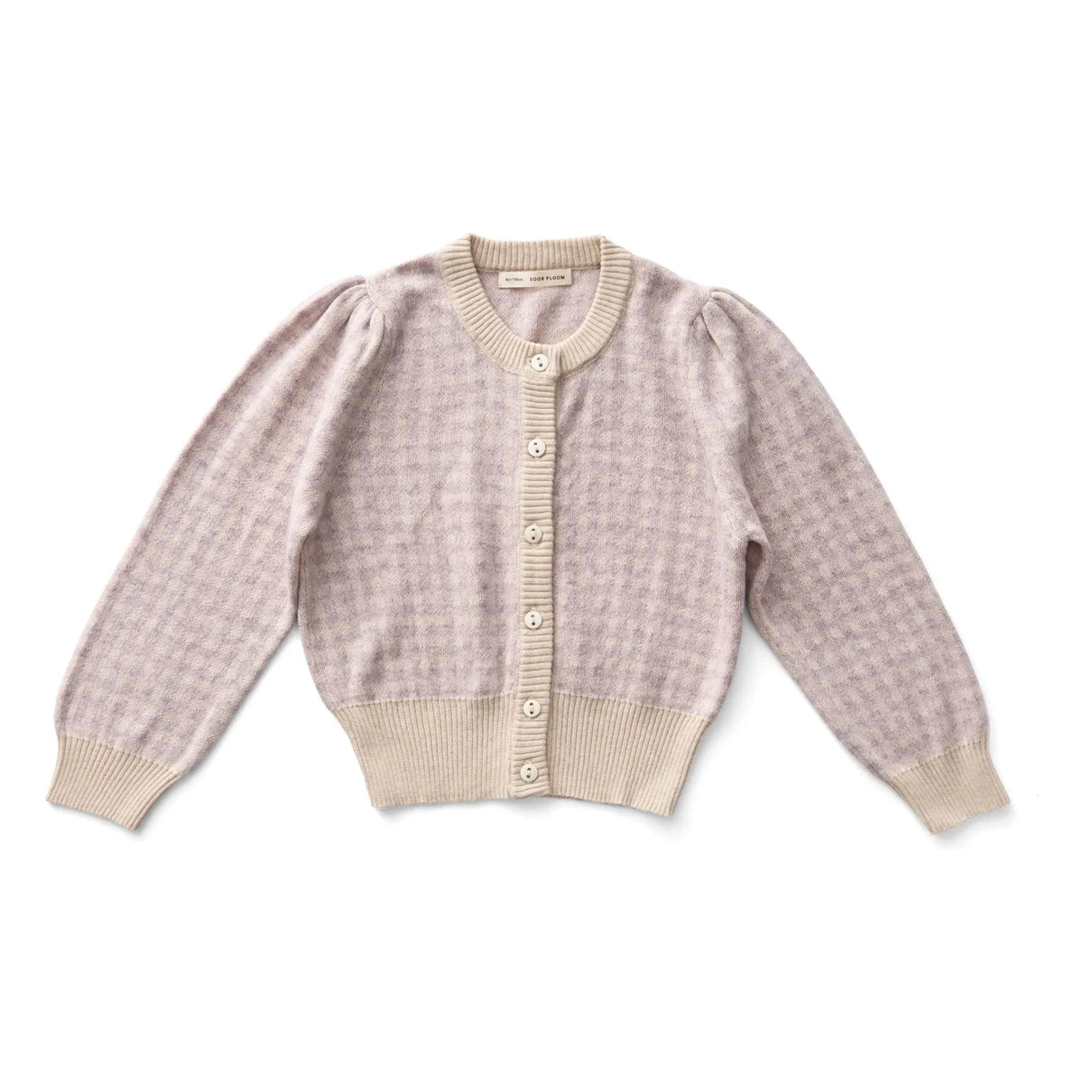 Soor Ploom - Pötikare Pembe Organik Pamuklu Hırka | Lila