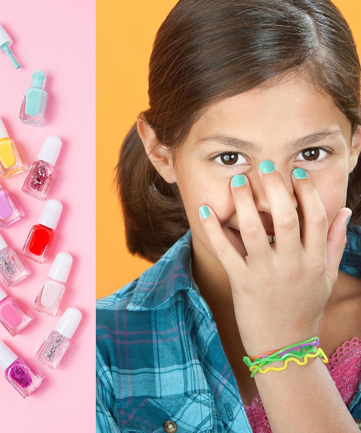 دينوسي - طقم عناية وطلاء أظافر للأطفال 9 قطع