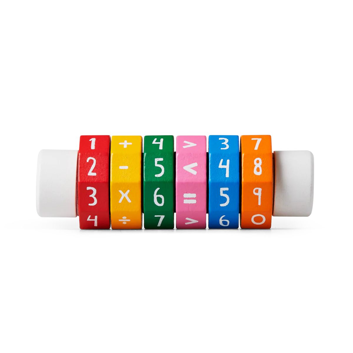 Dinossi - Eğlenceli Ahşap Rulo Matematik Çarkı