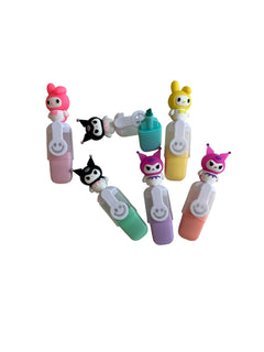 Dinossi Kuromi - Fosforlu Highlighter Kalem Paketi 6lı