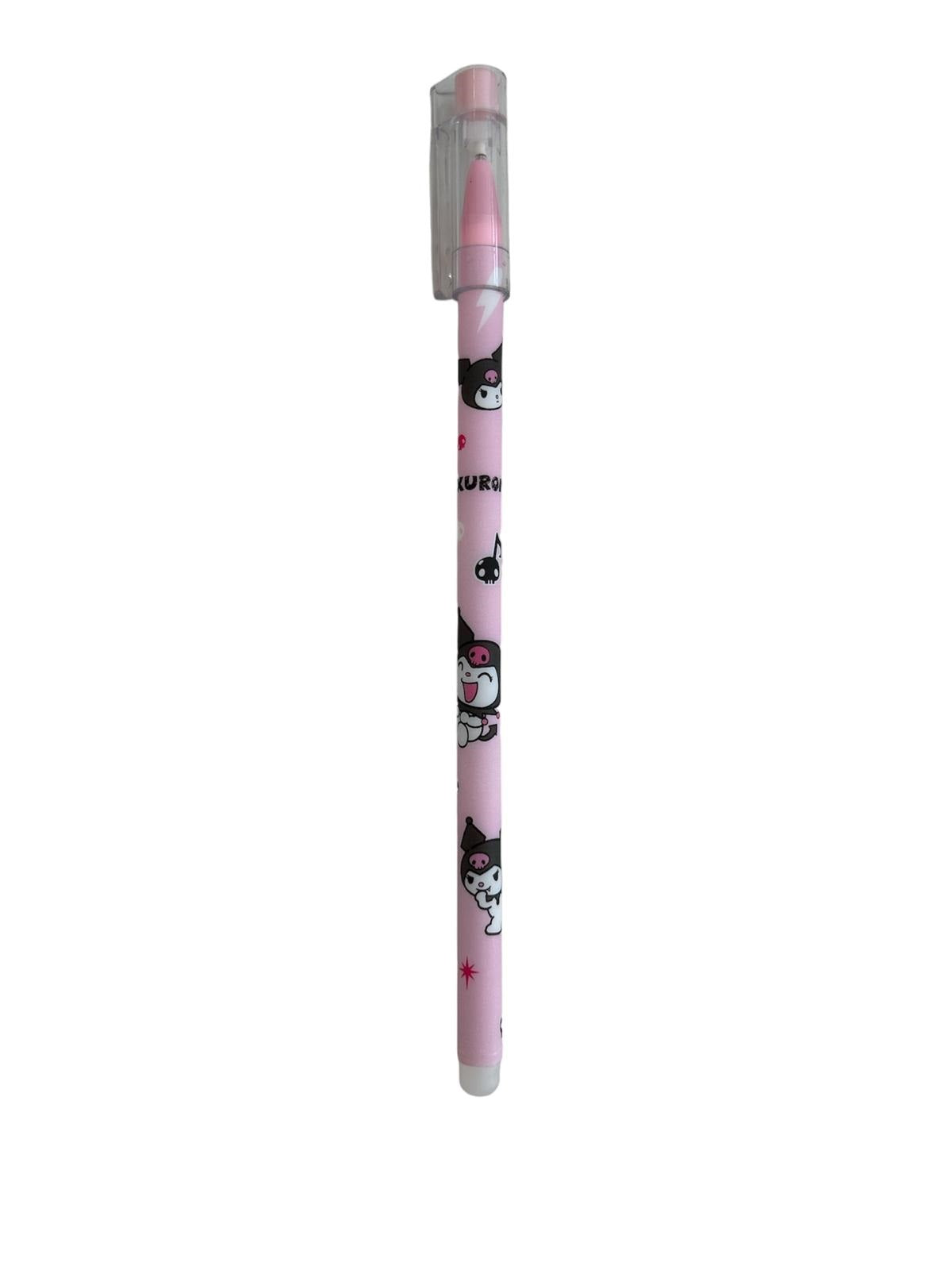 Dinossi Kuromi - Siyah 0.5 İnce Uçlu Tükenmez Kalem - Pembe