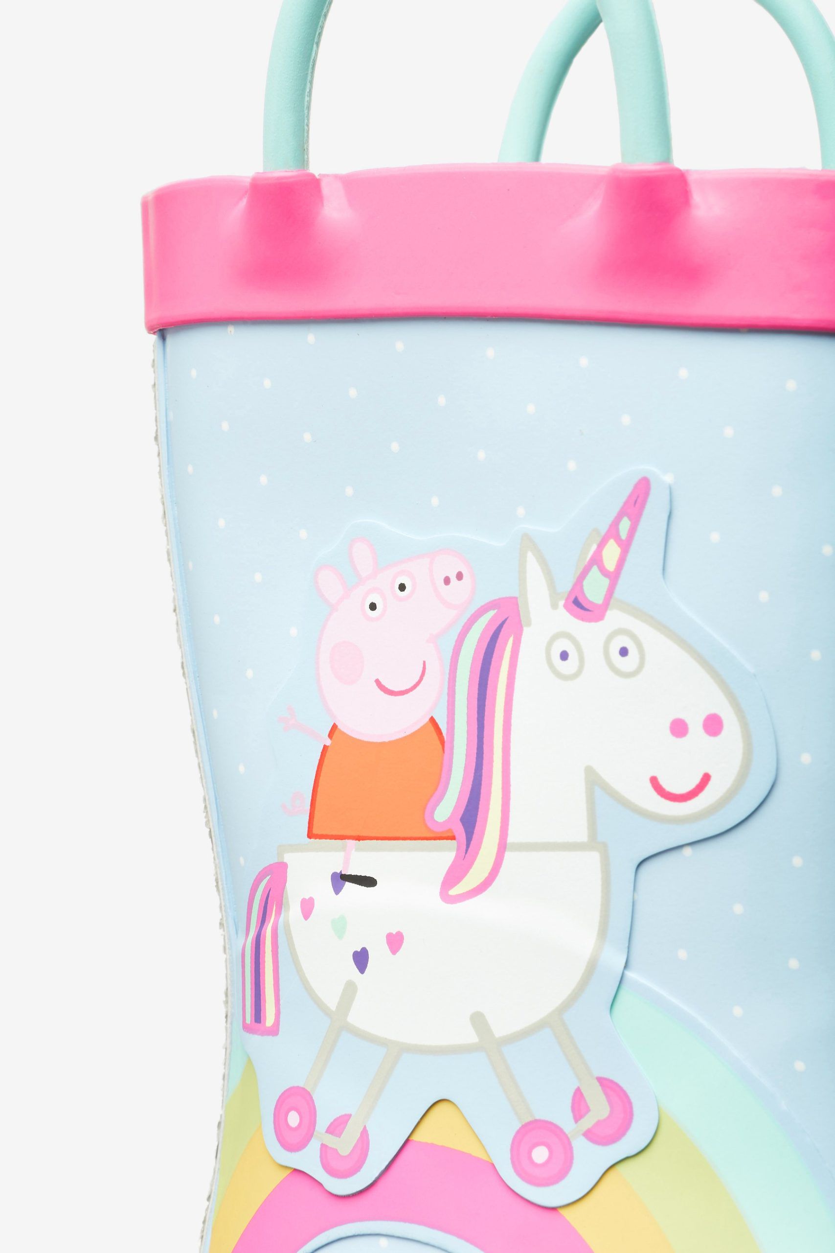 Dinossi  - Peppa Pig Yumuşak Tabanlı Kız Çocuk Yağmur Çizmesi