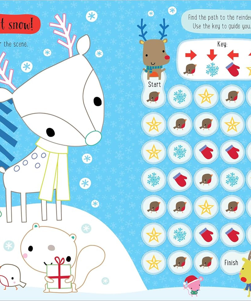 دينوسي - كتاب نشاطات عيد الميلاد الإنجليزي للخدش والتلألؤ