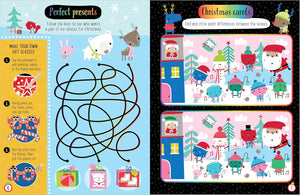 Dinossi - كتاب أنشطة عيد الميلاد باللغة الإنجليزية: اكشط وتألّق