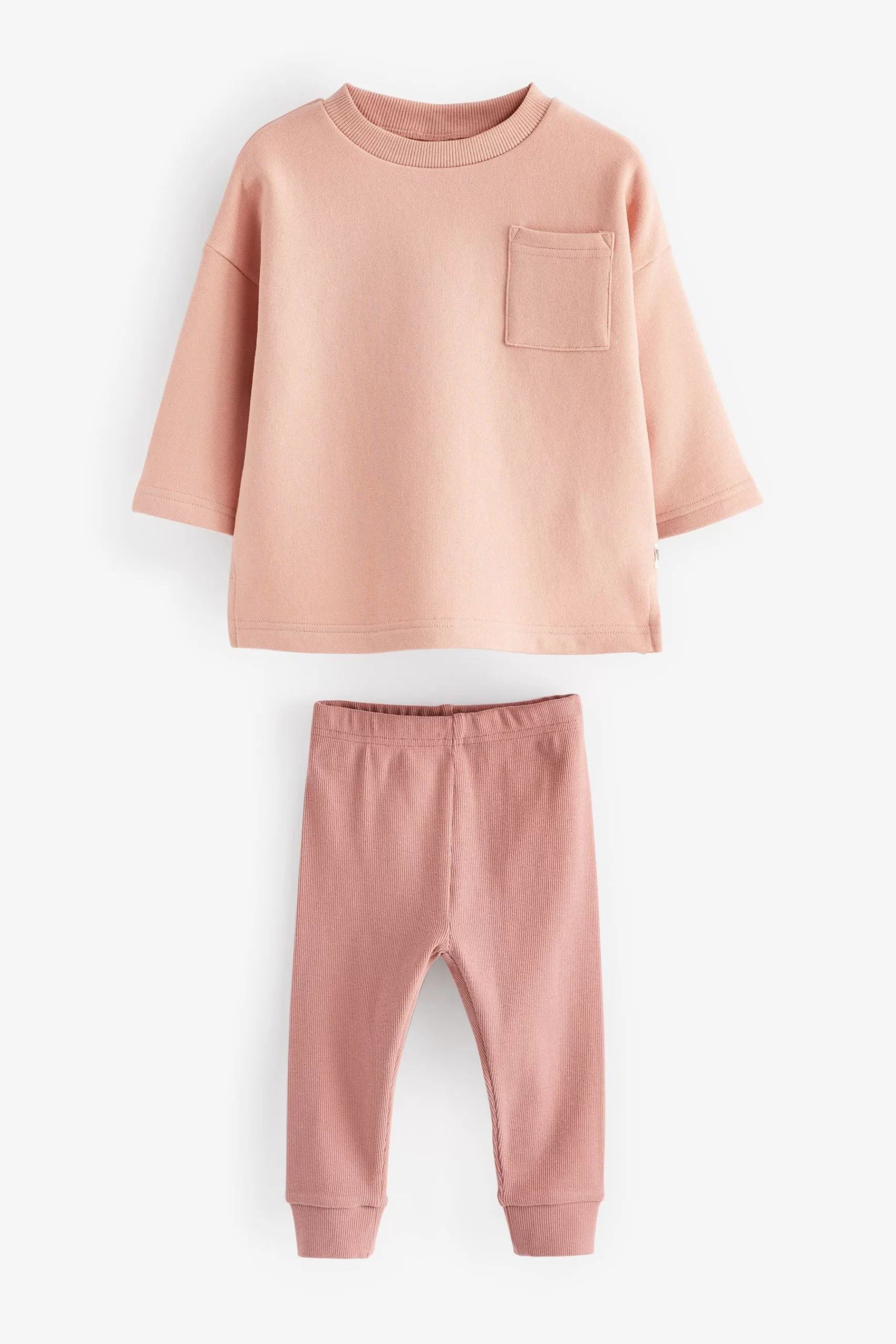Next - Soft Pembe Kazak ve Tayt Eşofman Takımı