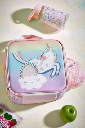 Dinossi - Tatlı Unicorn Beslenme Çantası ve BPA'sız Suluk Seti