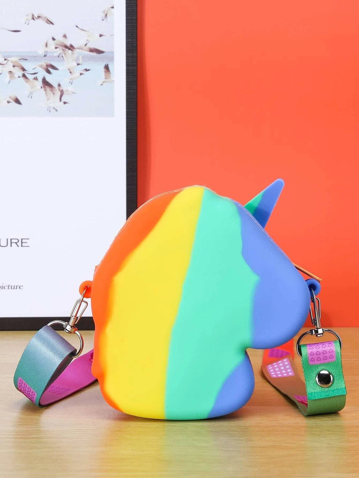 Dinossi - Unicorn Atı Şeklinde Popit Tasarımlı Kız Çocuk Omuz Çantası