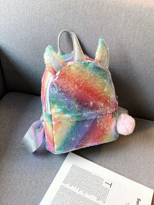 Dinossi - Unicorn Parlak Pullu Kız Çocuk Sırt Çantası