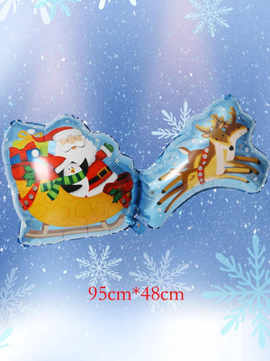 Dinossi - Yılbaşı Noel Baba 95 CM Dekoratif Balonu
