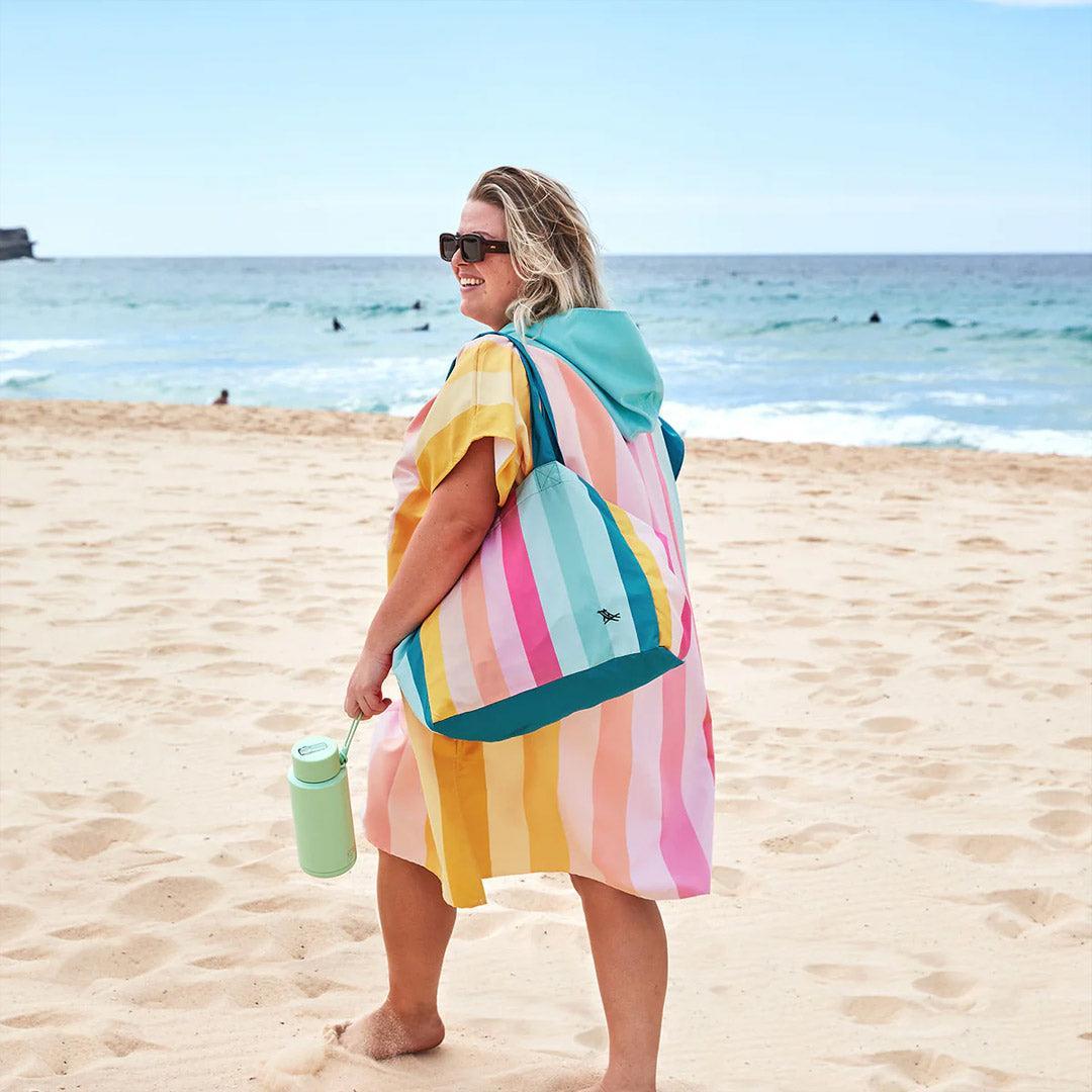 Dock & Bay Everyday Foldable Bag - Coastal Candy-Changing Bags-Coastal Candy-Medium | Natural Baby Shower