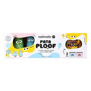 Nailmatic Kids - Pataploof yıkanabilir modelleme kili ve 2 kalıp ikilisi | Mavi