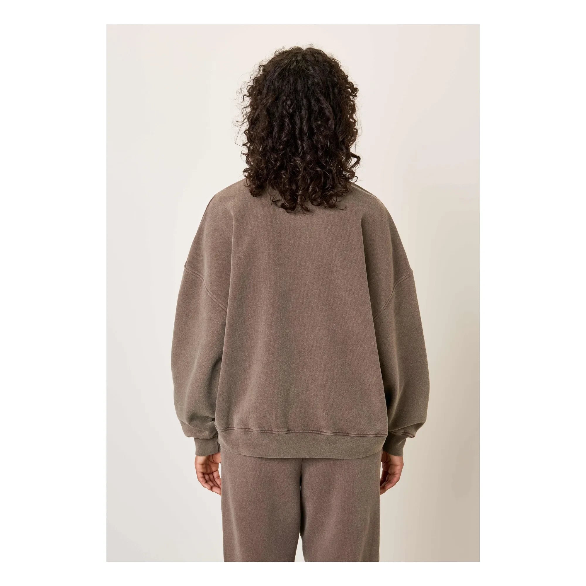 American Vintage - Plizzy Pamuklu Sweatshirt | Kahverengi