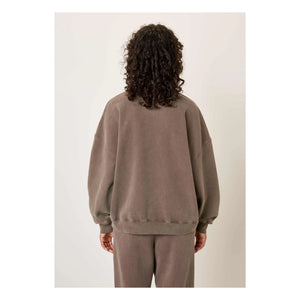 American Vintage - Plizzy Pamuklu Sweatshirt | Kahverengi