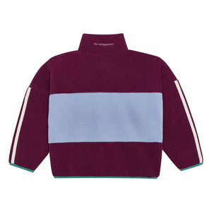 The Campamento - Renk bloklu sweatshirt | Bordo