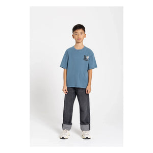 Hundred Pieces - Finn organik pamuklu T-shirt | Mavi