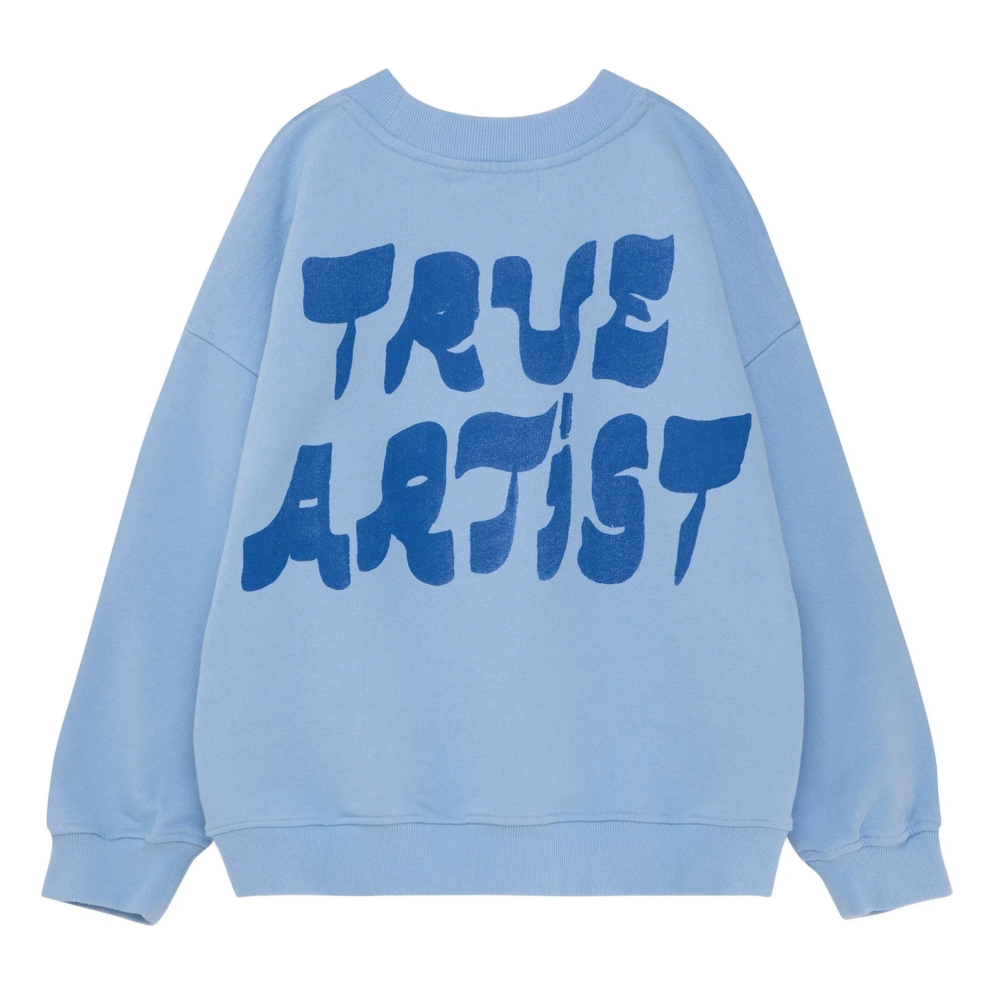 True Artist - Sweat-shirt N°11 Kuş Organik Pamuk | Açık mavi