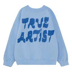 True Artist - Sweat-shirt N°11 Kuş Organik Pamuk | Açık mavi