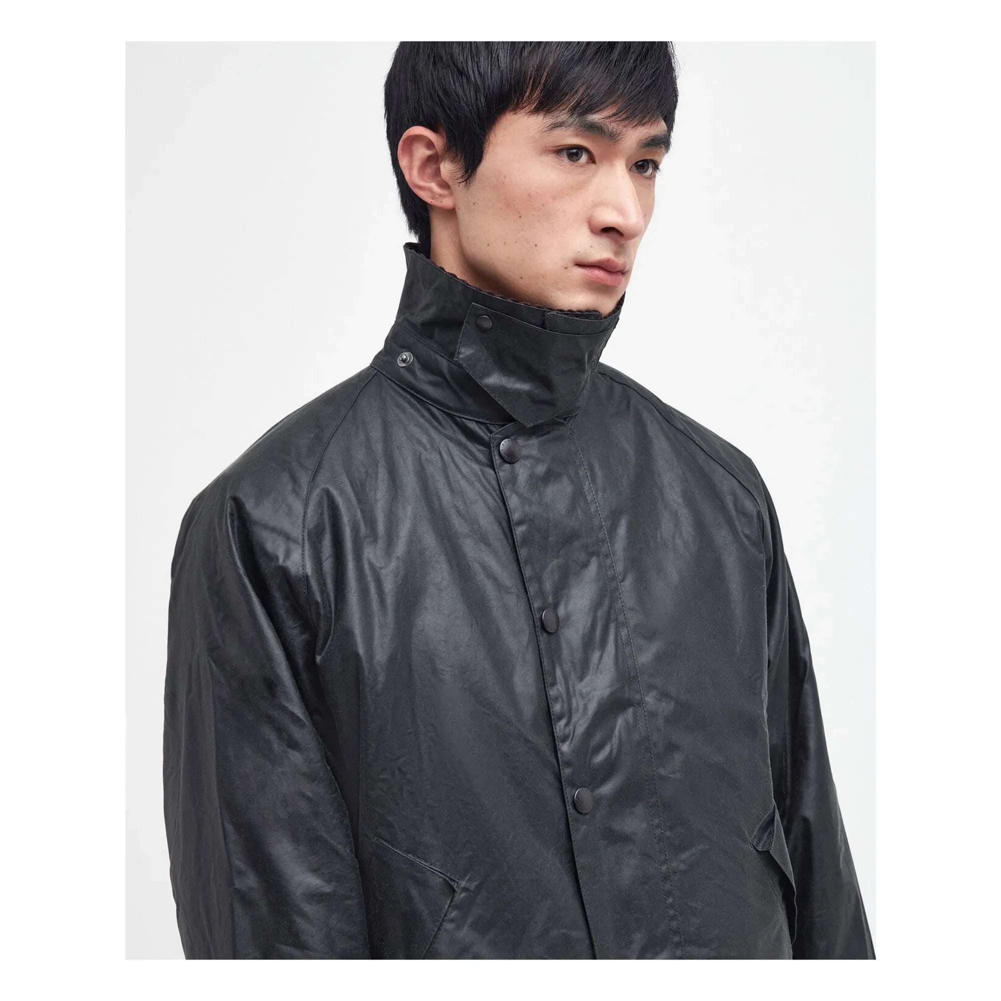 Barbour - Transport Wax Bone Ceket | Siyah