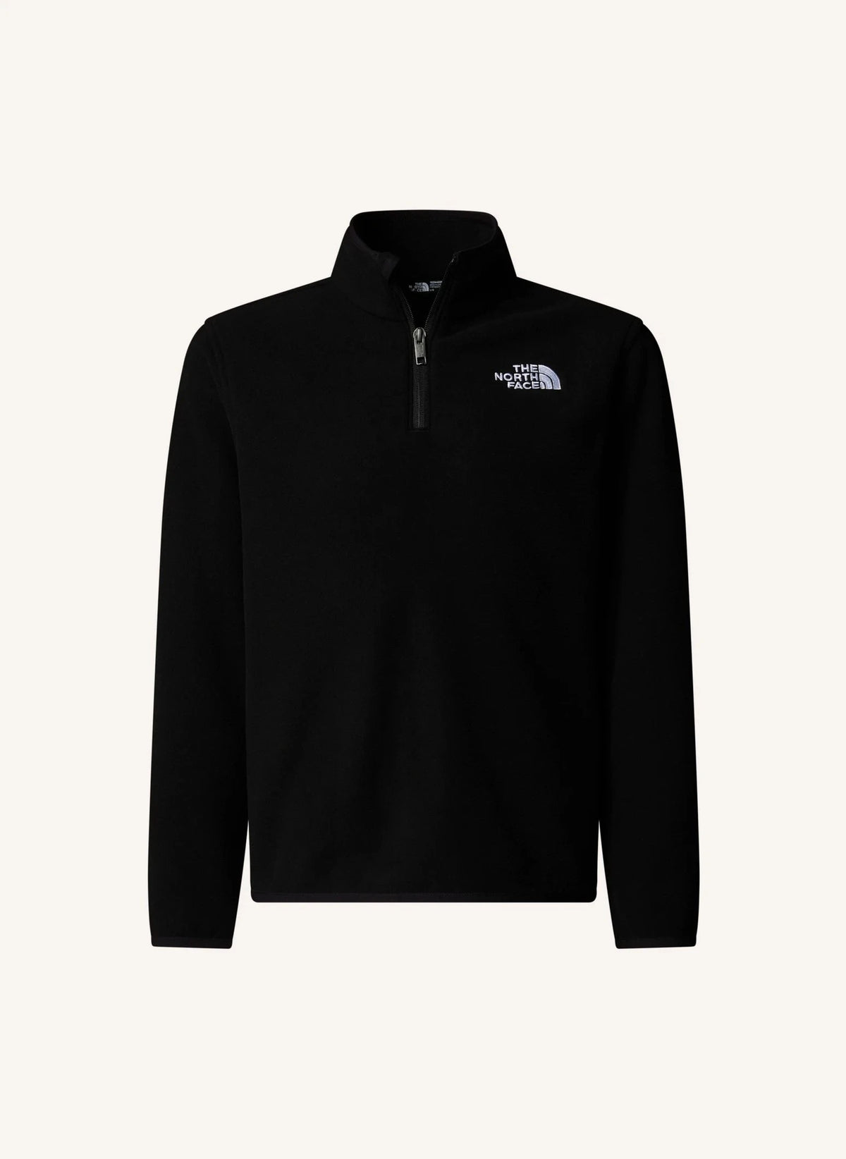 The North Face - فleece Glacier بزي 1/4 مزود بسحاب | أسود