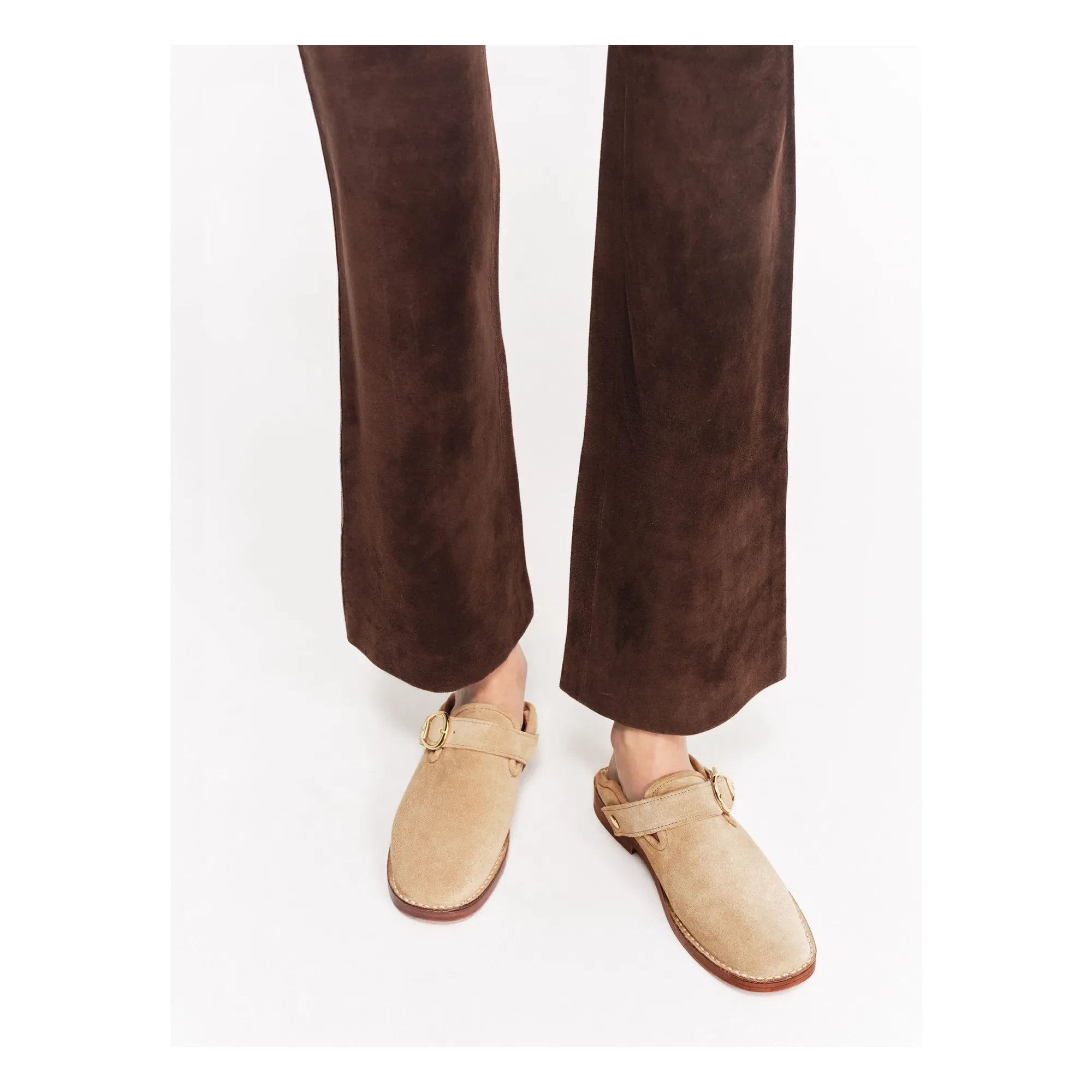 Socque Paris - Lucca Sweden Terlikler | Taupe Kahverengi
