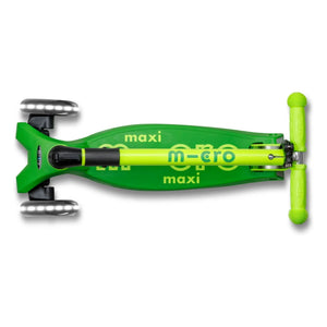 Micro - Maxi Katlanabilir Neon LED Scooter | Yeşil