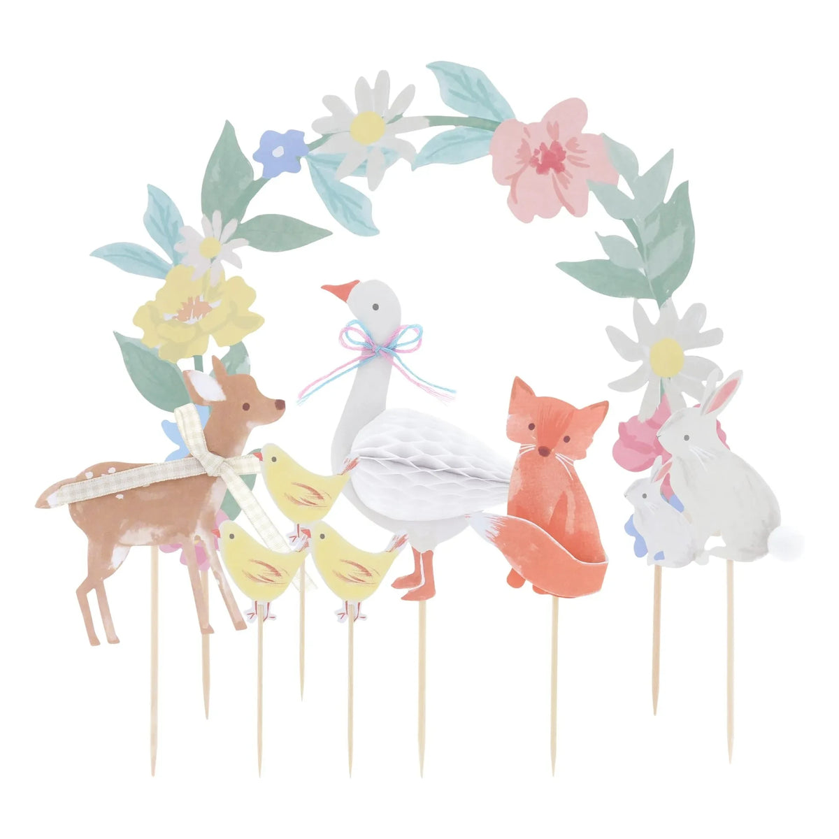 Meri Meri - Little Garden doğum günü pastası süsleri