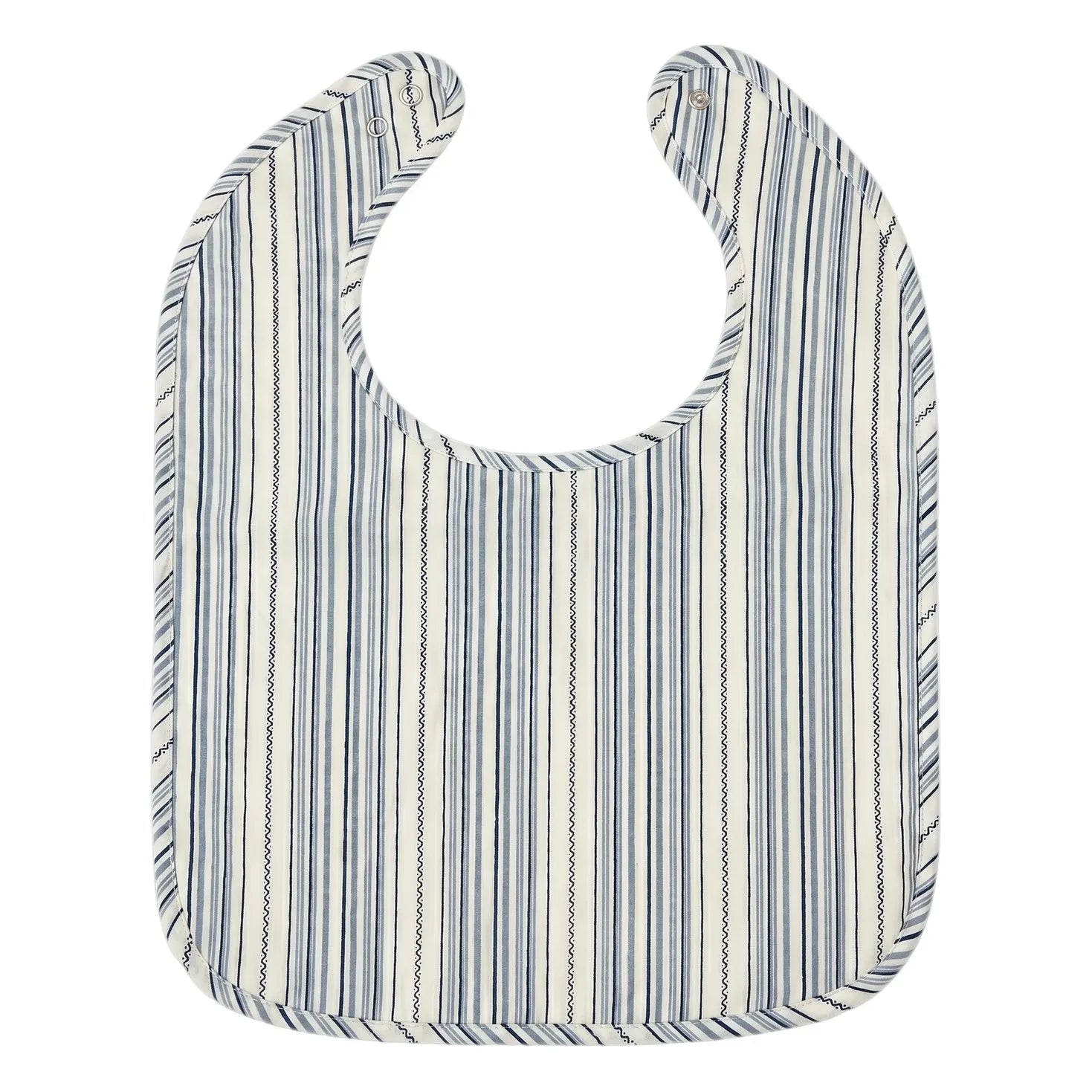 Editions Aimable - Bib Bertille | Azure Çizgili Poplin
