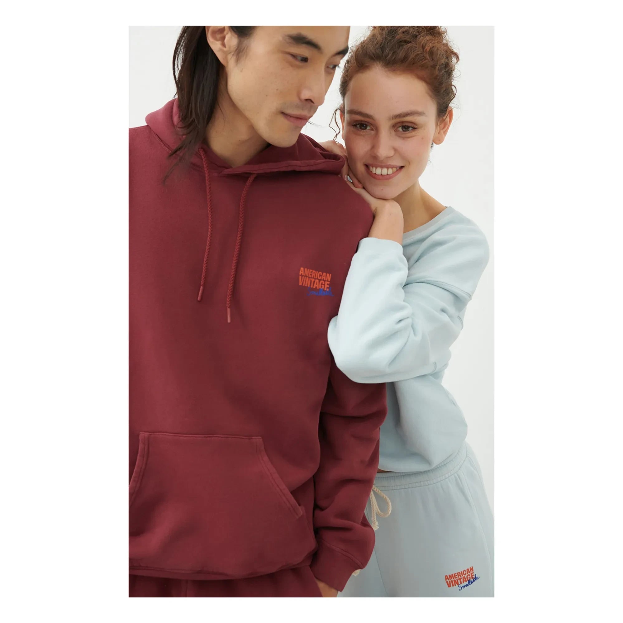 American Vintage - American Vintage X Smallable iş birliği - Izubird sweatshirt | Açık mavi