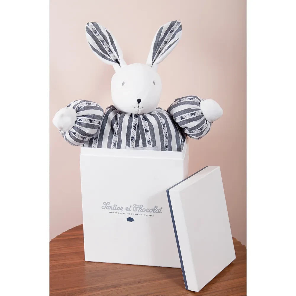 Tartine et Chocolat - Augustin The Rabbit Yumuşak Oyuncak 1977 - 25 cm | Lacivert