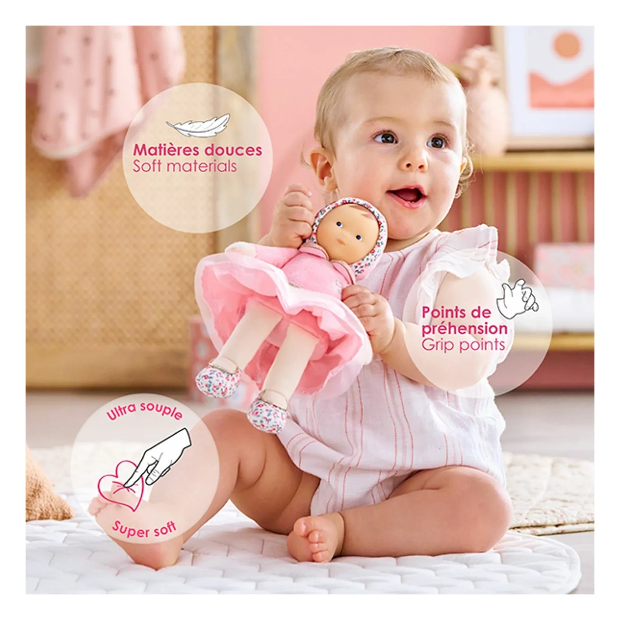 Corolle - My cuddly toy - Miss Ballerine Rose Grenadine | Soluk Pembe