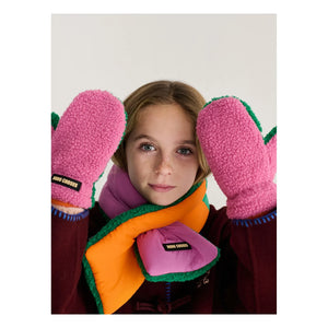 Bobo Choses - Geri Dönüştürülmüş Elyaf Sherpa Eldivenler | Pembe