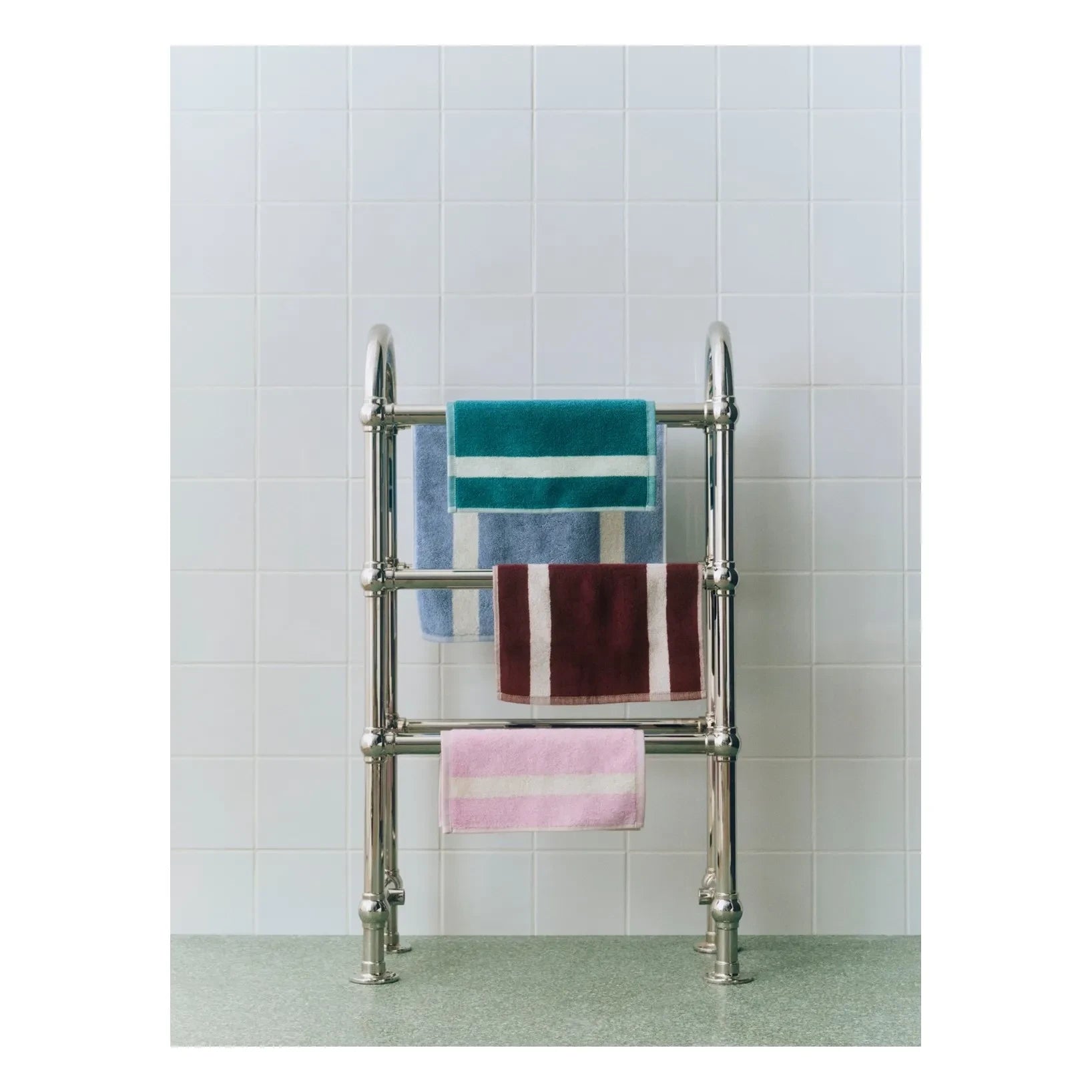 Hay - Çizgili Banyo Paspası | Pembe