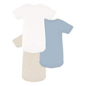 Petit Bateau - Lot 3 Bodysuitlar | Mavi