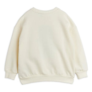 Mini Rodini - Alien organik pamuk sweatshirt | Ekru