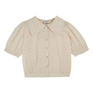 Emile et Ida - Vintage Pamuk Bluz | Krem