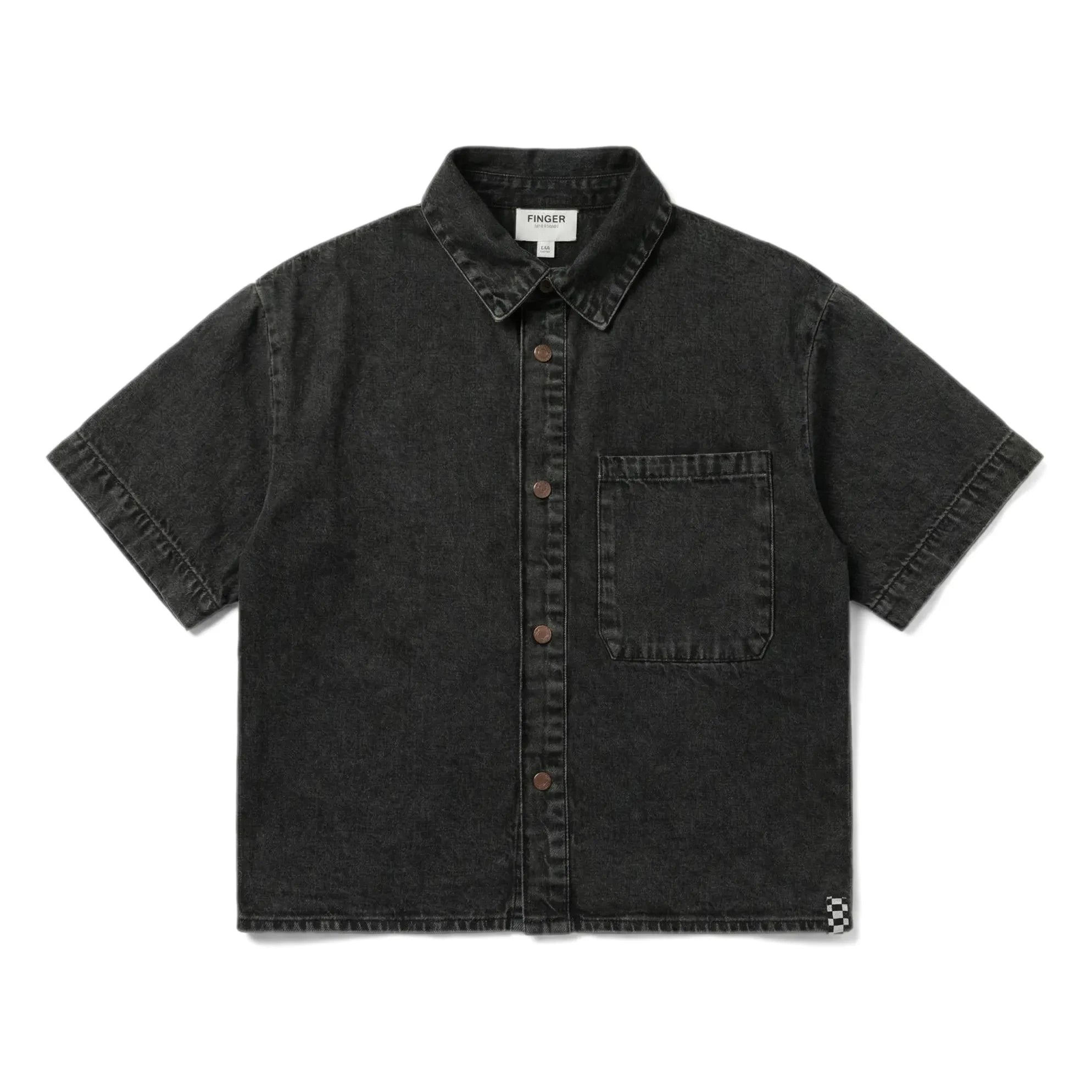 Finger in the nose - Harper Denim Gömlek | Gri