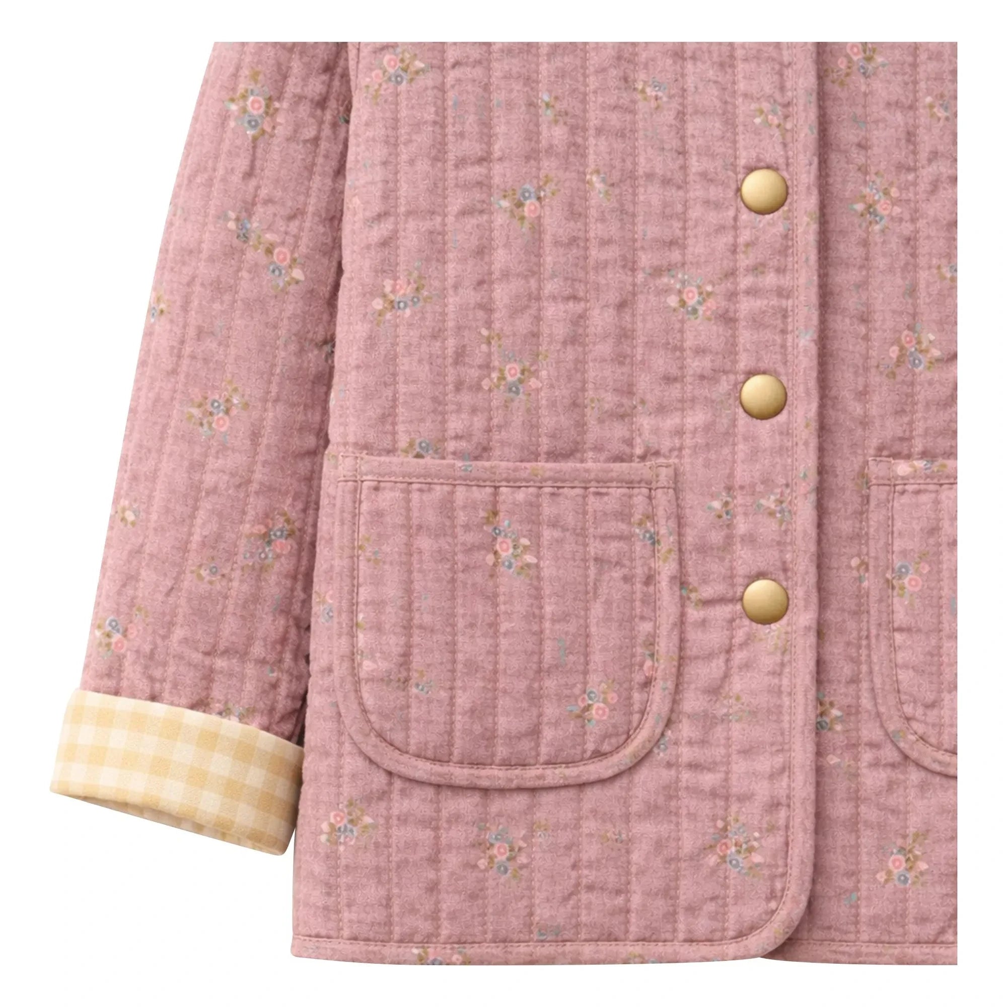 Lililotte - Valentina Fleurie Organik Pamuk Ceket | Toz Pembe