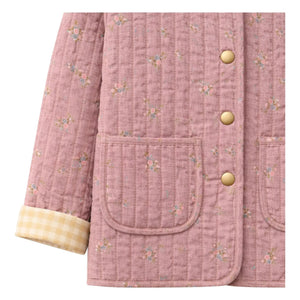 Lililotte - Valentina Fleurie Organik Pamuk Ceket | Toz Pembe