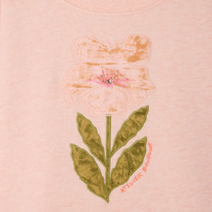 Bonpoint - Myla Fleur organik pamuk sweatshirt | Pembe