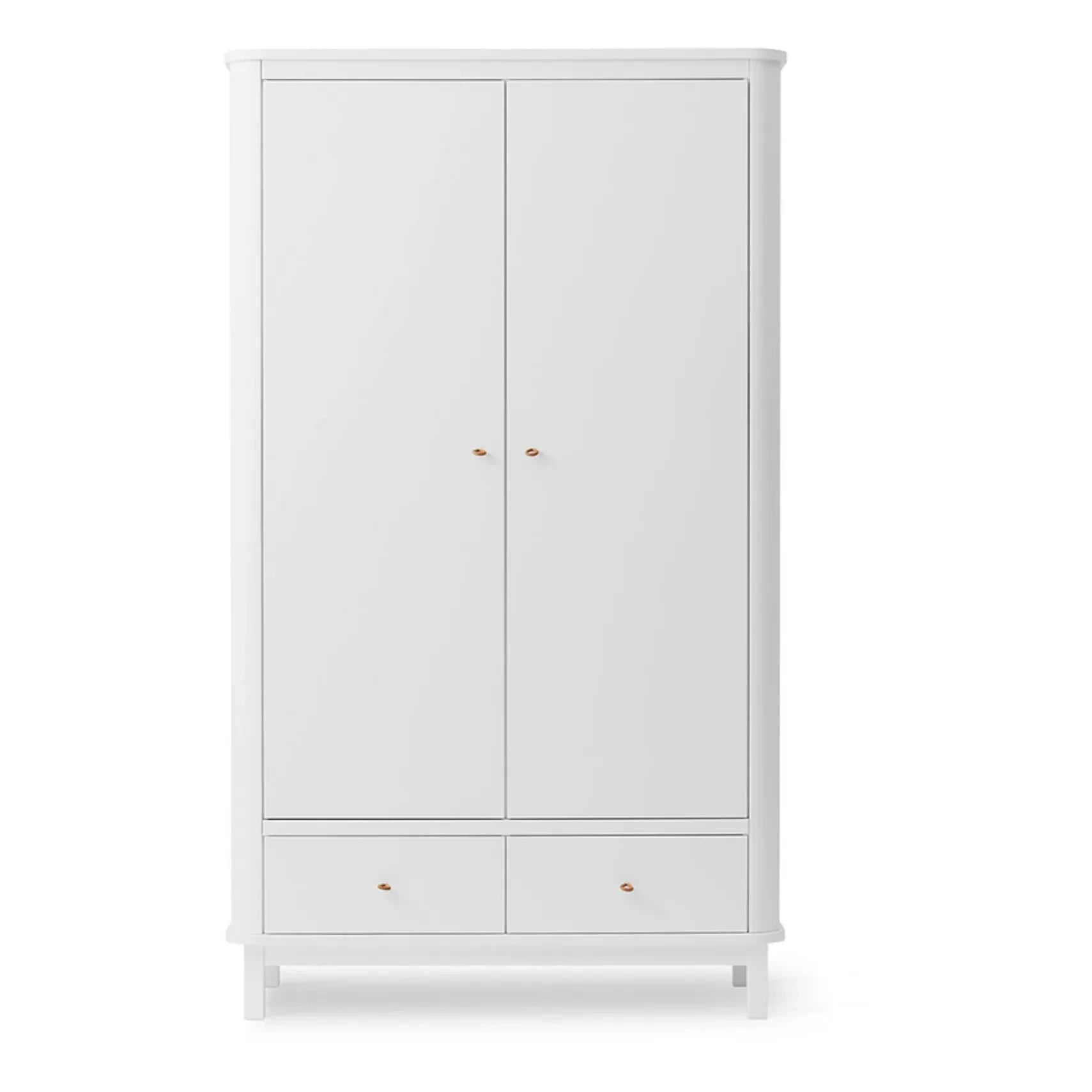 Oliver Furniture - 2 Kapılı Huş Gardırop | Beyaz